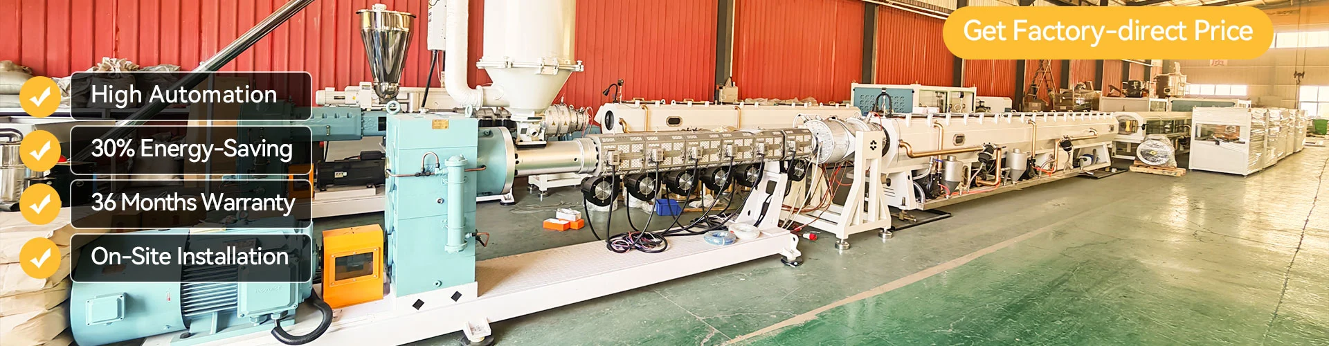 Linea di produzione di tubi in PE