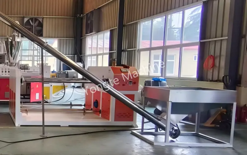 auto loader for Yongte 1200mm PVC thin sheet extrusion line