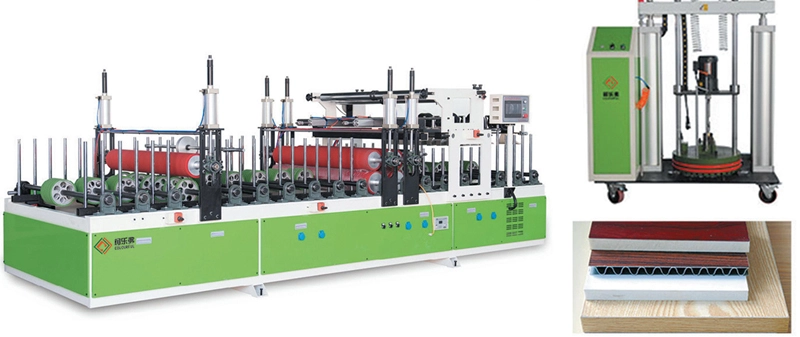 Macchina per laminazione PUR per porte WPC